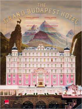 L'affiche du film "The Grand Budapest Hôtel" Hotel palace luxe The Grand Budapest Hôtel