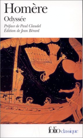 sur la couverture de l'Odyssée : Ulysse se fait attacher au mât pour résister aux sirènes