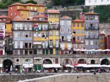 Europe Portugal Porto Douro Les maisons et commerces du bord de l'eau