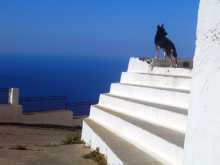 Grèce Crète vue du haut du monastère de Faneromesis