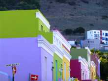 Afrique du Sud La Cap malais La montagne est juste derrière, les noms de rue ont une consonnance hollandaise