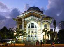 La bibliothèque Victor Schoelcher à Fort de France en Martinique