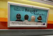 Le "respect" mis en valeur dans le tram à Vienne en Autriche 
