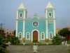 Afrique Cap Vert Fogo volcan L'église Notre Dame de la Conception au centre du vieux bourg de Sao Filipe 