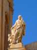 Italie Sicile Noto baroque anges Un angelot aux pieds de l'évangéliste Saint Marc soutient ses écrits