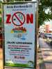 tabac tabagisme anti-tabac OMS journée mondiale sans tabac L'entrée dans une zone non-fumeur à Malacca en Malaisie 