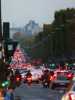 France Paris Les Champs-Elysées surchargés de voitures