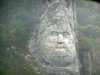 Dans les "portes de fer" sur le Danube, côté roumain le géant Decebal émergeant de la brume surveille l'entrée de la Serbie 