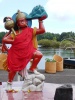 Grand Bassin à Maurice, statue rouge hindoue sacrée